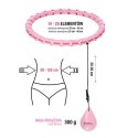 HHW11 PLUS SIZE HULA HOP LIGHT PINK Z WYPUSTKAMI I OBCIĄŻNIKIEM HMS