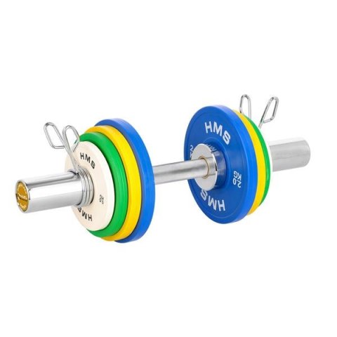 GOP050 (+ZACISKI) GRYF KRÓTKI OLIMPIJSKI 5KG 50CM HMS GOP050 (+ZACISKI) GRYF KRÓTKI OLIMPIJSKI 5KG 50CM HMS