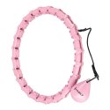 ZESTAW HULA HOP HHW02 LIGHT PINK Z WYPUSTKAMI I OBCIĄŻNIKIEM HMS + PAS BR163 RED