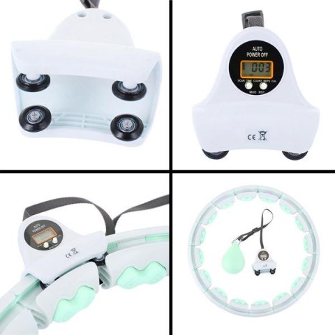ZESTAW HULA HOP HHW06 GREEN Z PIŁKĄ GRAWITACYJNĄ I LICZNIKIEM HMS + PAS BR163 BLACK ZESTAW HULA HOP HHW06 GREEN Z PIŁKĄ GRAWITACYJNĄ I LICZNIKIEM HMS + PAS BR163 BLACK