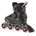 NA11008 CZARNO-RÓŻOWY ROZM. L (39-42) ŁYŻWOROLKI NILS EXTREME