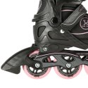 NA11008 CZARNO-RÓŻOWY ROZM. L (39-42) ŁYŻWOROLKI NILS EXTREME