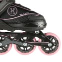 NA11008 CZARNO-RÓŻOWY ROZM. L (39-42) ŁYŻWOROLKI NILS EXTREME