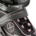 NA11008 CZARNO-RÓŻOWY ROZM. L (39-42) ŁYŻWOROLKI NILS EXTREME