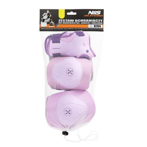 H704 FIOLETOWY ROZM. L ZESTAW OCHRANIACZY NILS EXTREME