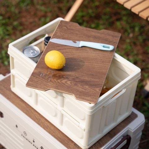 NCB4007 SKŁADANA SKRZYNIA KEMPINGOWA BIAŁA Z FUNKCJĄ STOŁU 2W1 15L NILS CAMP