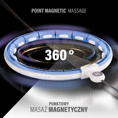 ZESTAW HULA HOP MAGNETYCZNY BLUE HHM15 Z LICZNIKIEM HMS + PAS WYSZCZUPLAJĄCY BR163 RED ZESTAW HULA HOP MAGNETYCZNY BLUE HHM15 Z LICZNIKIEM HMS + PAS WYSZCZUPLAJĄCY BR163 RED