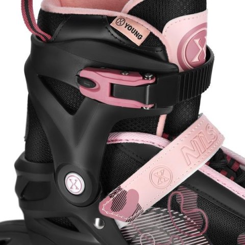 NA13808 ŁYŻWOROLKI COSMO RÓŻOWE ROZM. L(38-41) NILS EXTREME