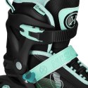 NA13808 ŁYŻWOROLKI COSMO ZIELONE ROZM. M(34-37) NILS EXTREME
