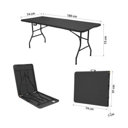 NC1618 STÓŁ TURYSTYCZNY 180 CM ANTRACYT NILS CAMP