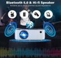 Projektor LCD BIGASUO B-506B Mini wideoprojektor do kina domowego HD 1080P