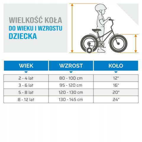 Rower dziecięcy SIrox Montra Style koło 16 " biały Rower dziecięcy SIrox Montra Style koło 16 " biały