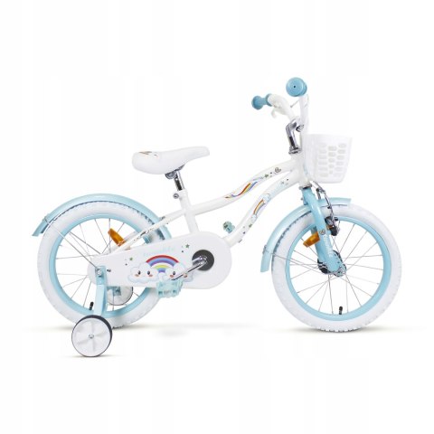 Rower dziecięcy SIrox Rainbow White Blue koło 16 " biały Rower dziecięcy SIrox Rainbow White Blue koło 16 " biały