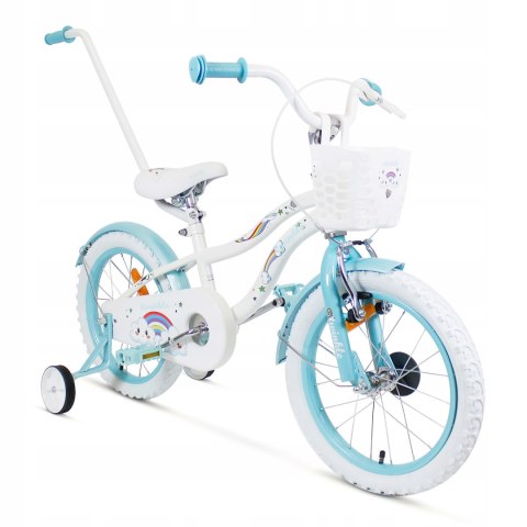 Rower dziecięcy SIrox Rainbow White Blue koło 16 " biały Rower dziecięcy SIrox Rainbow White Blue koło 16 " biały