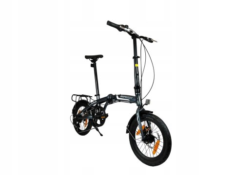 Rower składany SIrox 16" FOLDING rama aluminium 15 cali koło 16 " grafitowy Rower składany SIrox 16" FOLDING rama aluminium 15 cali koło 16 " grafitowy