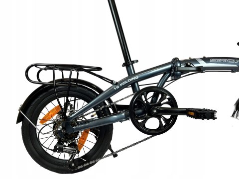 Rower składany SIrox 16" FOLDING rama aluminium 15 cali koło 16 " grafitowy Rower składany SIrox 16" FOLDING rama aluminium 15 cali koło 16 " grafitowy