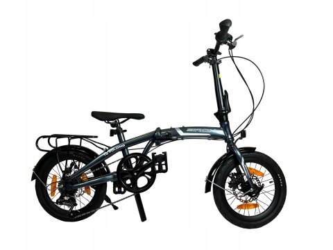 Rower składany SIrox 16" FOLDING rama aluminium 15 cali koło 16 " grafitowy Rower składany SIrox 16" FOLDING rama aluminium 15 cali koło 16 " grafitowy