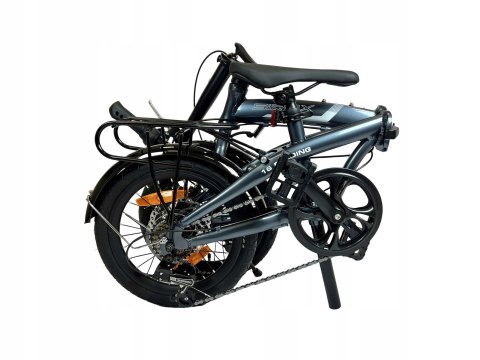Rower składany SIrox 16" FOLDING rama aluminium 15 cali koło 16 " grafitowy Rower składany SIrox 16" FOLDING rama aluminium 15 cali koło 16 " grafitowy