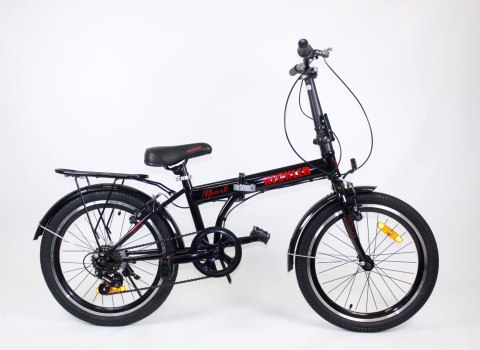 Rower składany SIrox 20" Spark PRO rama mniejsza koło 20 " czarny Rower składany SIrox 20" Spark PRO rama mniejsza koło 20 " czarny