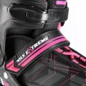 NA11002 CZARNO/RÓŻOWE ROZM. M (35-38) ŁYŻWOROLKI NILS EXTREME