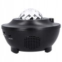 PROJEKTOR GWIAZD lampka nocna rzutnik nieba LED bluetooth głośnikiem pilot