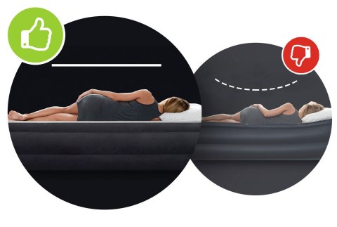 Materac dmuchany 203x152x25 cm dwuosobowy INTEX 64109