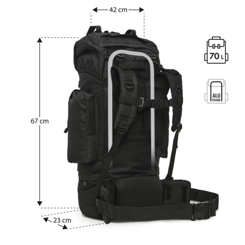 NC3901 PLECAK TAKTYCZNY EAGLE CZARNY 70L NILS CAMP