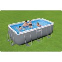 Basen ogrodowy stelażowy 412x201x122 cm 17w1 Bestway 56456N
