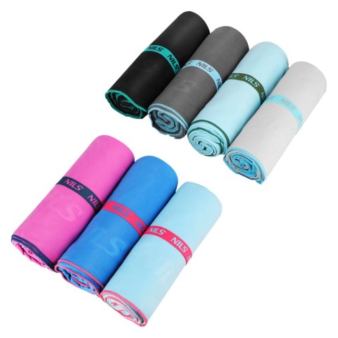 NCR13 RĘCZNIK Z MIKROFIBRY SZARY 200X90 cm NILS