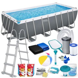 Basen ogrodowy stelażowy 488 x 244 x 122 cm 17w1 Bestway 56670