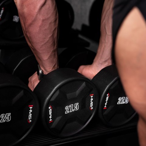 HPC SET ZESTAW HANTLI POLIURETANOWYCH 2 x 27.5 - 37.5 KG CPU (325 KG) HMS