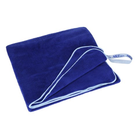 NAR14 RĘCZNIK Z MIKROFIBRY FROTTE GRANATOWY 160X80cm NILS AQUA