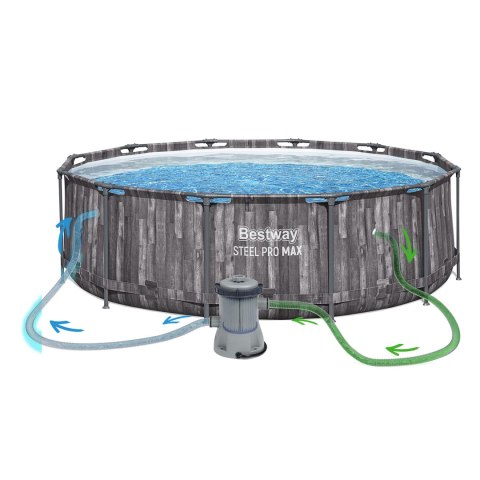 Basen ogrodowy stelażowy 366 x 100 cm 18w1 Bestway 5614X