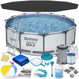 Basen ogrodowy stelażowy 366 x 100 cm zestaw 17w1 Bestway 56418