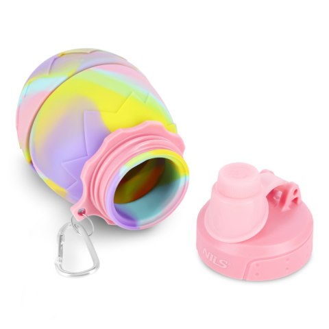 NC4102 BIDON SILIKONOWY SKŁADANY 700ML RÓŻOWY NILS