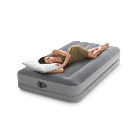 Materac dmuchany 191x 99x30cm z wbudowaną pompką elektryczną INTEX 64112