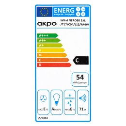 Okap AKPO WK-4 NERO LINE 2.0 60 CZARNY T300 Liniowy LED/Siłownik