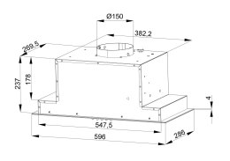 Okap MAAN Atlas 60 Czarny