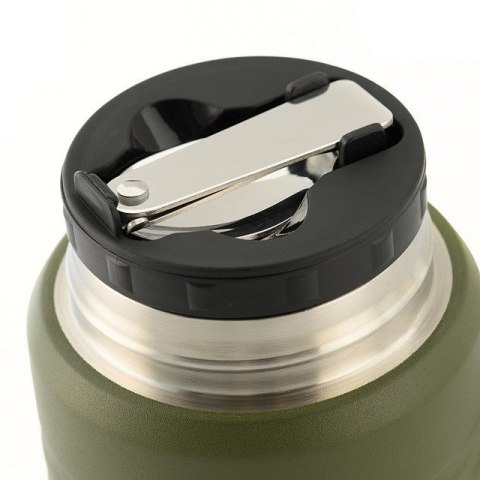 Termos obiadowy z łyżką ze stali Inox M-TAC Olive poj. 750 ml. Termos obiadowy z łyżką ze stali Inox M-TAC Olive poj. 750 ml.