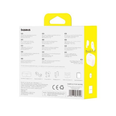 Słuchawki bezprzewodowe Baseus Bowie E18 (biały)