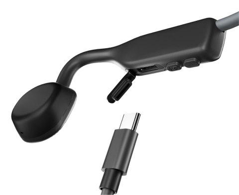 Słuchawki bezprzewodowe kostne Shokz OpenMove USB-C szare Słuchawki bezprzewodowe kostne Shokz OpenMove USB-C szare