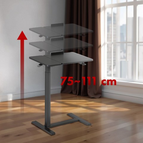 MACLEAN MOBILNE BIURKO/STAND NA LAPTOP, CZARNE, REGULACJA WYSOKOŚCI 76-109CM, MAX. 30KG MC-120 B MACLEAN MOBILNE BIURKO/STAND NA LAPTOP, CZARNE, REGULACJA WYSOKOŚCI 76-109CM, MAX. 30KG MC-120 B