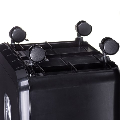 Niszczarka Activejet ASH-2502C, P-4, 28 l, ścinki 4x40 mm, 25 kartek, czarna