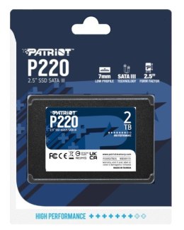 SSD PATRIOT P220 2TB SATA3 2,5