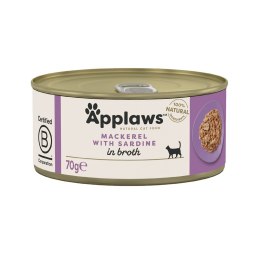 APPLAWS Natural Cat Food Makrela z sardynkami - mokra karma dla kota - 70g