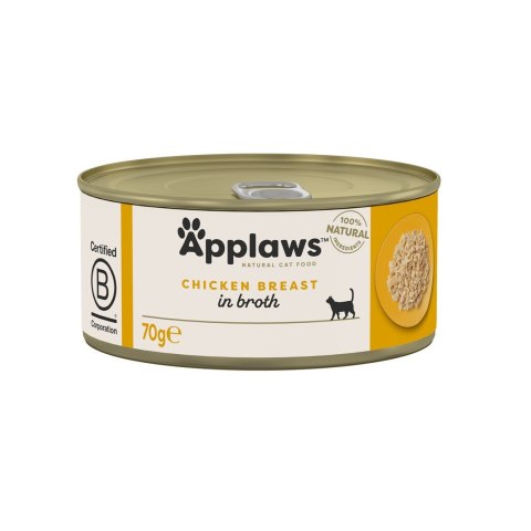APPLAWS Natural Cat Food Pierś z kurczaka - mokra karma dla kota - 70g