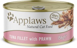 APPLAWS Natural Cat Food Tuńczyk z krewetkami - mokra karma dla kota - 156g