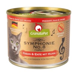 GranataPet Symphonie No.8 bażant i kaczka z kurczakiem mokra karma dla kota 200g