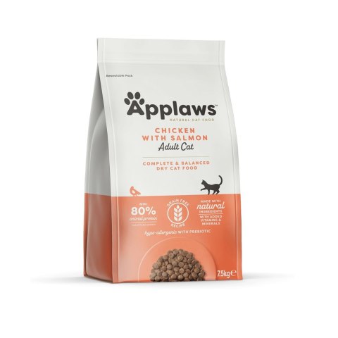 APPLAWS CAT Kurczak i Łosoś - karma dla kotów z wysoką zawartością mięsa - 7,5kg
