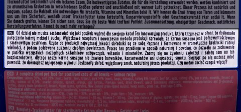 Dolina Noteci Superfood Sterylised Łosoś 1KG dla kota